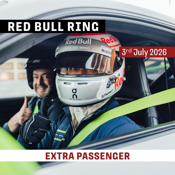 Extra passenger option for a co-driver at the Red Bull Ring Trackday